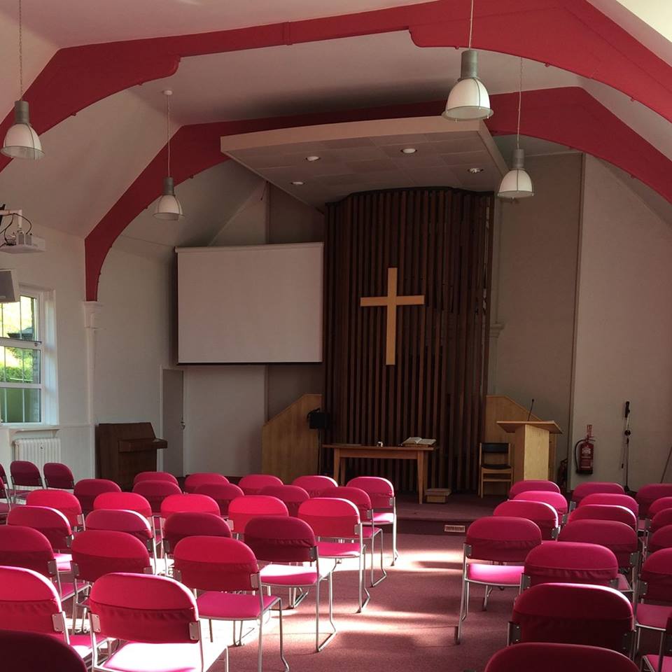 The church sanctuary, where our services are streamed from